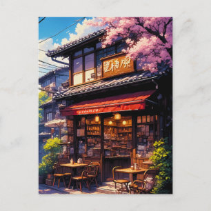 Sakura Kissa - Körsbärsblomsterkafé Vykort