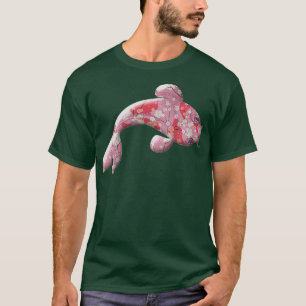 Sakura Koi Japansk Cherry Blommar Flower Cute T Shirt