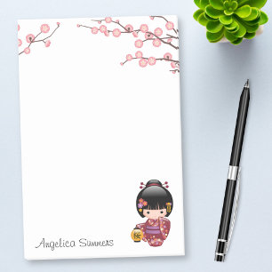 Sakura Kokeshi docka - KimonoGeishaflicka Post-it Block
