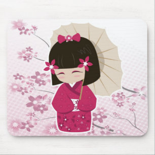 Sakura Kokeshi docka Musmatta