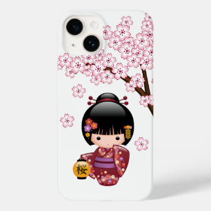 Sakura Kokeshi Doll - Cute Japansk Geisha Girl