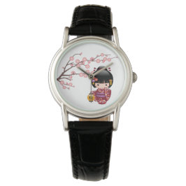 Sakura Kokeshi Doll - Japansk Geisha Girl Armbandsur