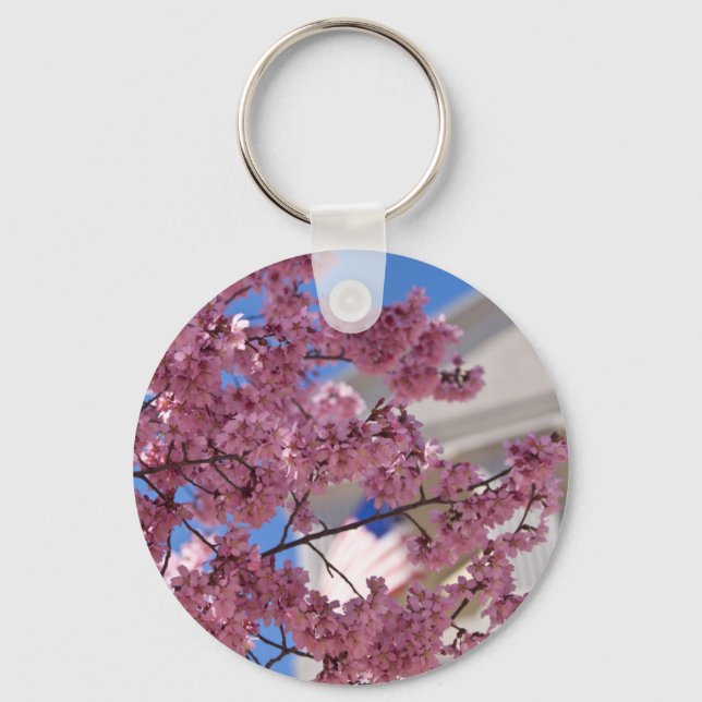 Sakura Körsbärsblom Amerikanska Nyckelring (Framsida)