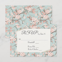 Sakura Körsbärsblomdesign RSVP OSA Kort