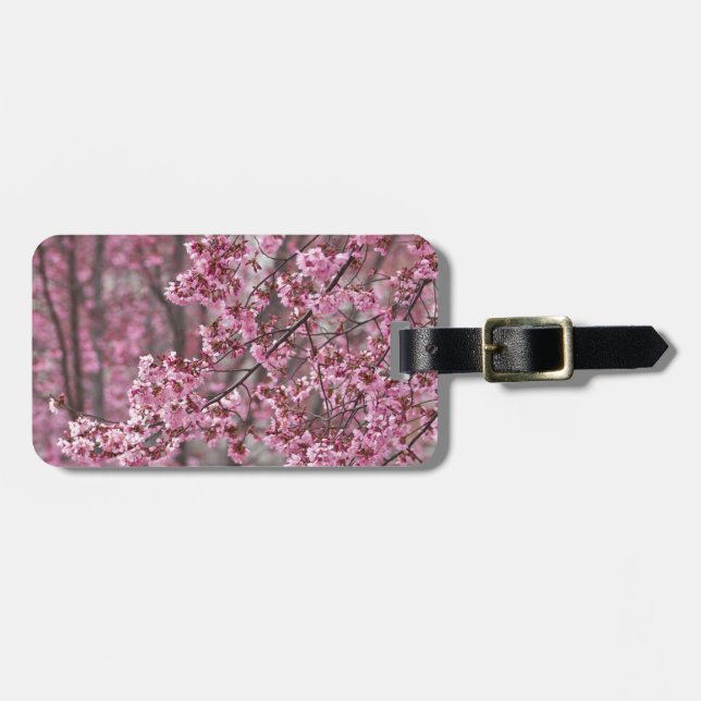 Sakura Körsbärsblommor Flödande Rosa Bagagebricka (Horisontell Framsida)