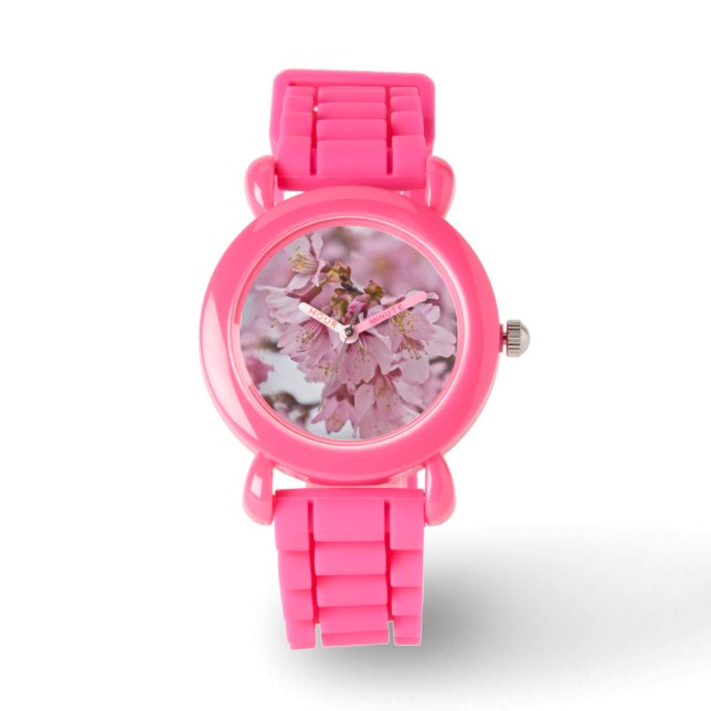 Sakura Körsbärsblommor Ljust Rosa Armbandsur (Framsida)