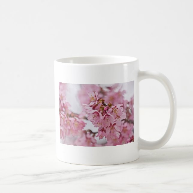 Sakura Körsbärsblommor Ljust Rosa Kaffemugg (Höger)