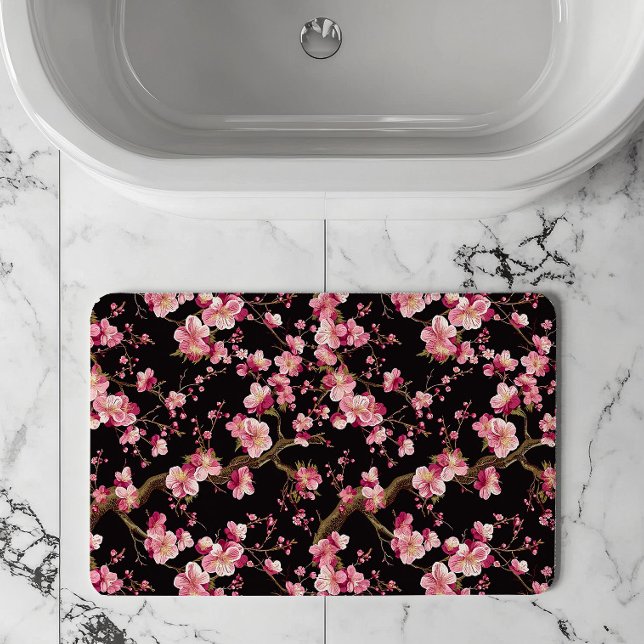 Sakura Körsbärsblomsmönster  Badrumsmatta (Skapare uppladdad)