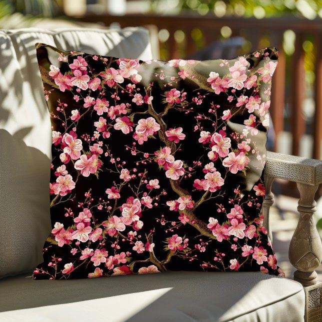 Sakura Körsbärsblomsmönster  Kudde (Skapare uppladdad)