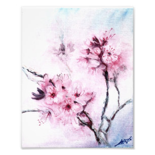 Sakura kortkort fototryck