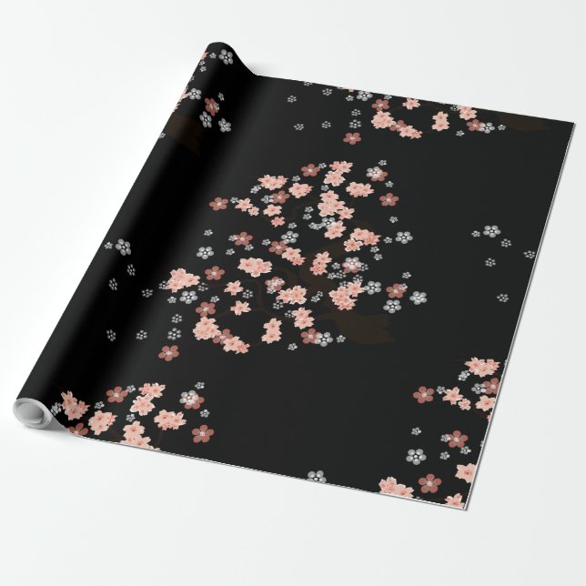 Sakura lacquer presentpapper (Utrullad)