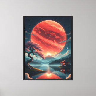 Sakura Moon Canvastryck