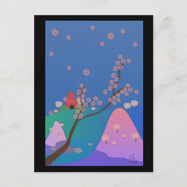 Sakura no Hana Postcard Vykort (Framsida)