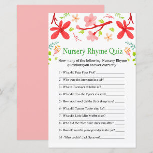 Sakura Nursery Rhyme Quiz babyduschspel