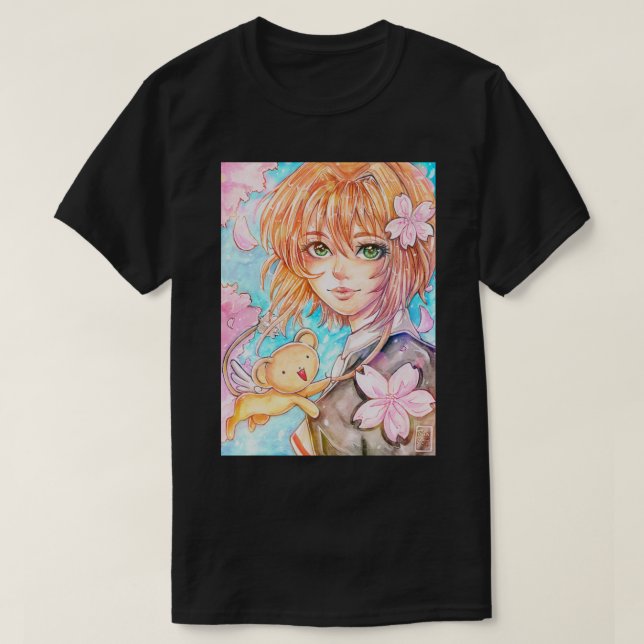 Sakura och Kero T Shirt (Design framsida)