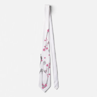 Sakura över floden - japansk designTie Slips