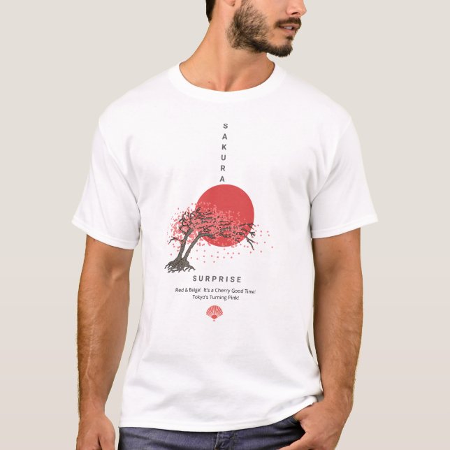 Sakura överraskning: Tokyos turande Rosa! T Shirt (Framsida)