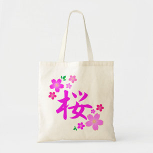 Sakura på japanska tygkasse