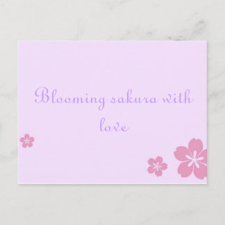 Sakura poscard vykort