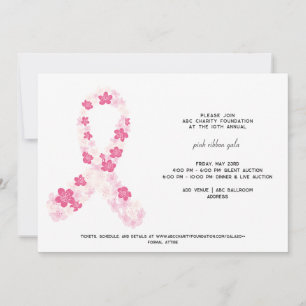 Sakura Rosa Bröstcancer överlevande Fundraiser Inbjudningar