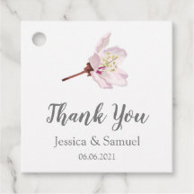 Sakura Rosa Cherry Blommar Bröllop Tack
