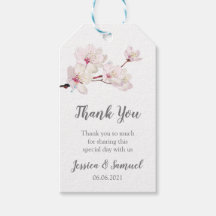 Sakura Rosa Cherry Blommar Bröllop Tack