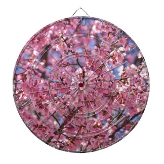 Sakura Rosa Cherry Blommar Himlar Darttavla