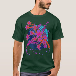 Sakura Rosa Flower Japan Vaporwave 90 s Art Cherry T Shirt