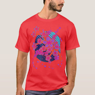 Sakura Rosa Flower Japan Vaporwave 90 s Art Cherry T Shirt