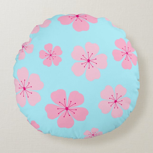 Sakura Round Pillow Rund Kudde (Framsidan)