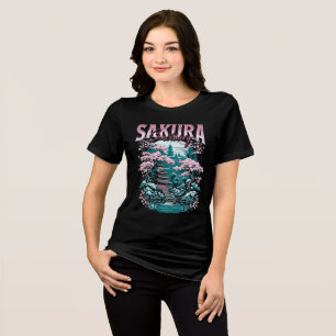 Sakura-sanctuary japansk trädgård t shirt