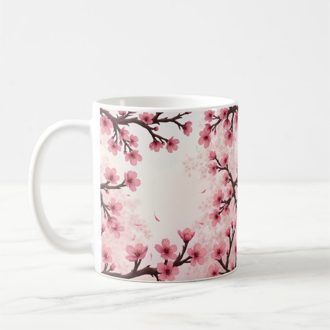 Sakura Serenity Mugg - Cherry Blommar Elegance (Vänster)