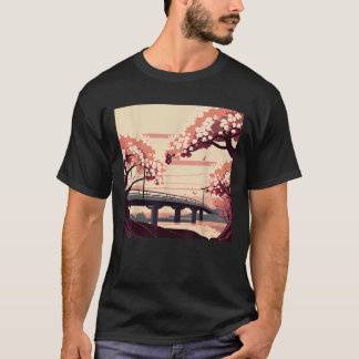 Sakura Splendor japansk Scenia Cherry Blommar Tre T Shirt