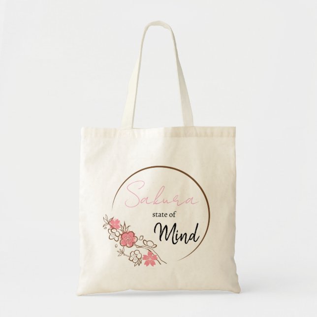 Sakura-staten Mind Tote Bag Tygkasse (Framsidan)