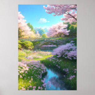 Sakura Stream, Paradise by the Bridge Poster
