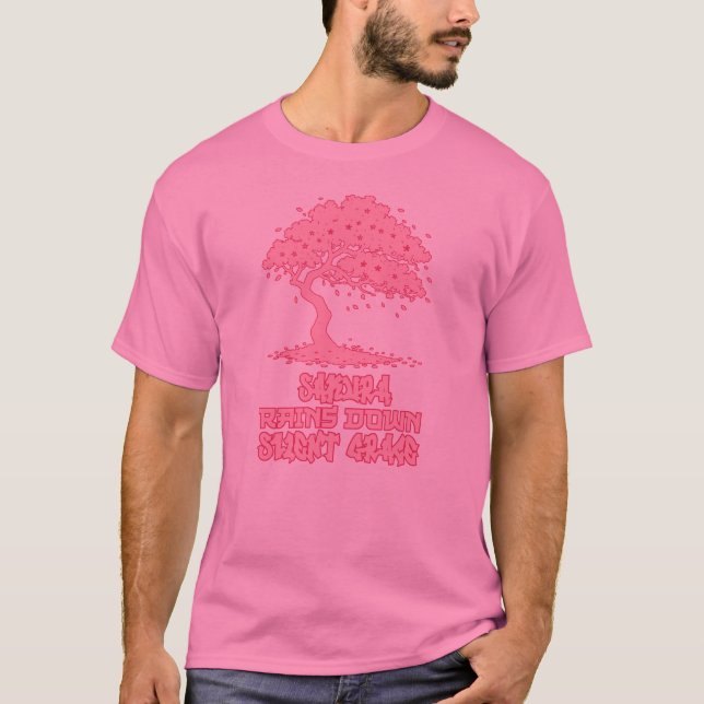 Sakura Sushi Bloom Design T Shirt (Framsida)