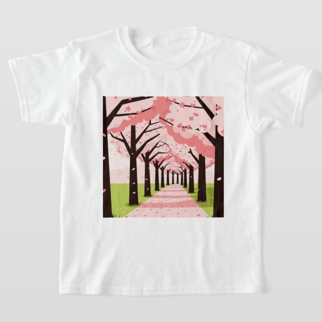 Sakura T Shirt (Laydown)