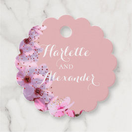 Sakura Theme Gåvor Etiketter