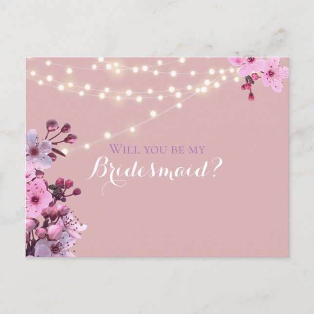 Sakura Theme Inbjudan Vykort (Framsida)