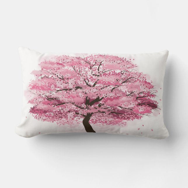 sakura träd dekorativ kudde (Framsida)