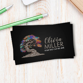 Sakura Träd - Färgfull Blommar Visitkort