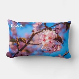 Sakura Träd i Rosa Blomning Lumbarkudde