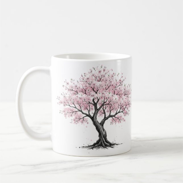 Sakura tree mug kaffemugg (Vänster)