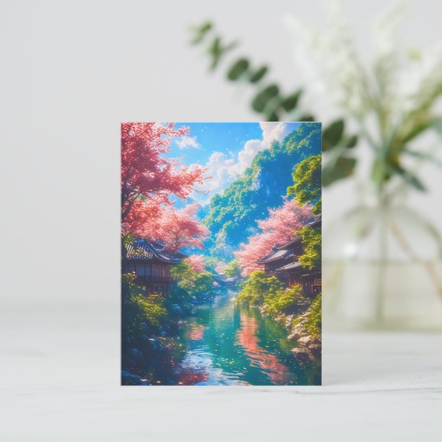 Sakura Utsuru Seiryū  Vykort (Stående Fram)