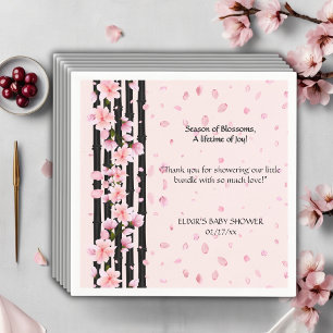 Sakura Vår Cherry Blommars Baby Shower Pappersservett