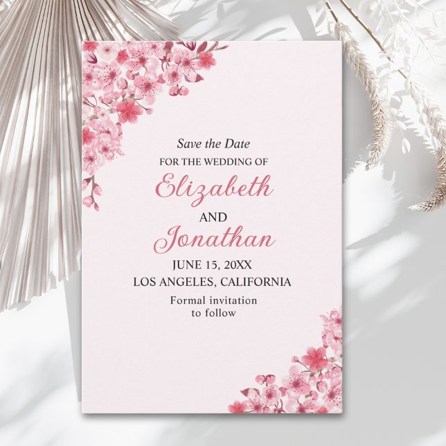 Sakura Wedding – Cherry Blossom Themed Spara Datumet (Skapare uppladdad)