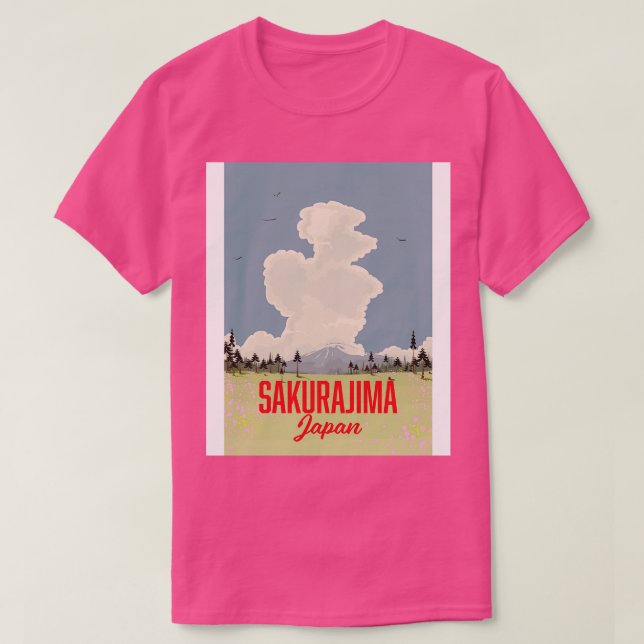 Sakurajima Japan-semester T Shirt (Design framsida)