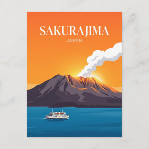 Sakurajima Japan Vykort