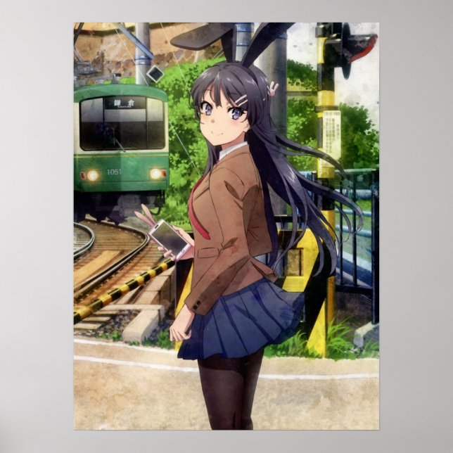 Sakurajima Mai Bunny Girl Senpai Poster (Framsidan)