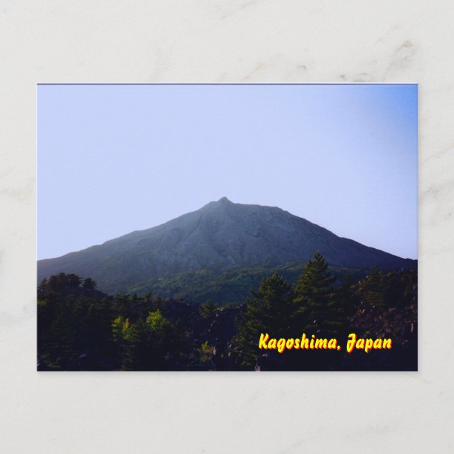 Sakurajima-vulkanen Vykort (Framsida)